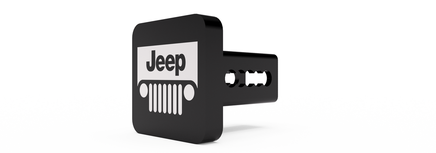 Jeep Silhouette Tow Hitch Cover